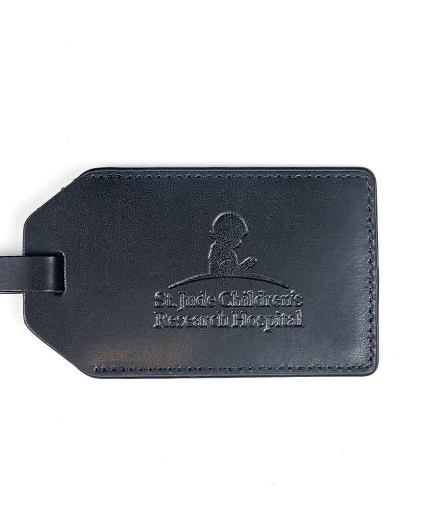 Primary image St. Jude Leather Luggage Tag - Black